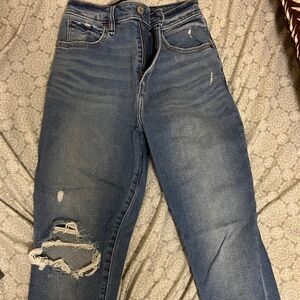 Distressed Blue Women's Jeans